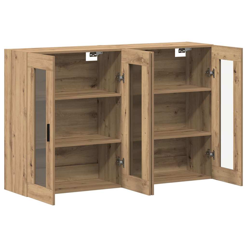 Wall Mounted Cabinets 2 pcs Artisan oak 69.5 x 34 x 90 cm