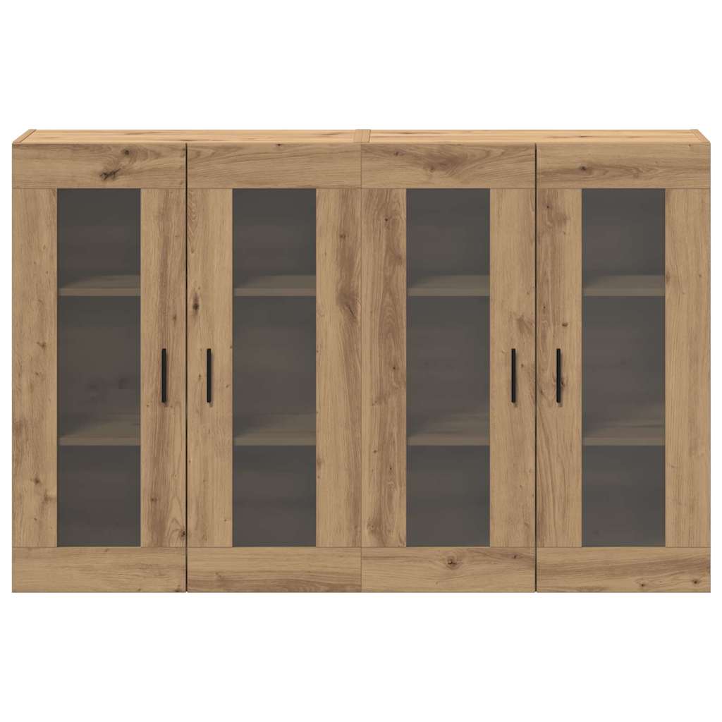 Wall Mounted Cabinets 2 pcs Artisan oak 69.5 x 34 x 90 cm