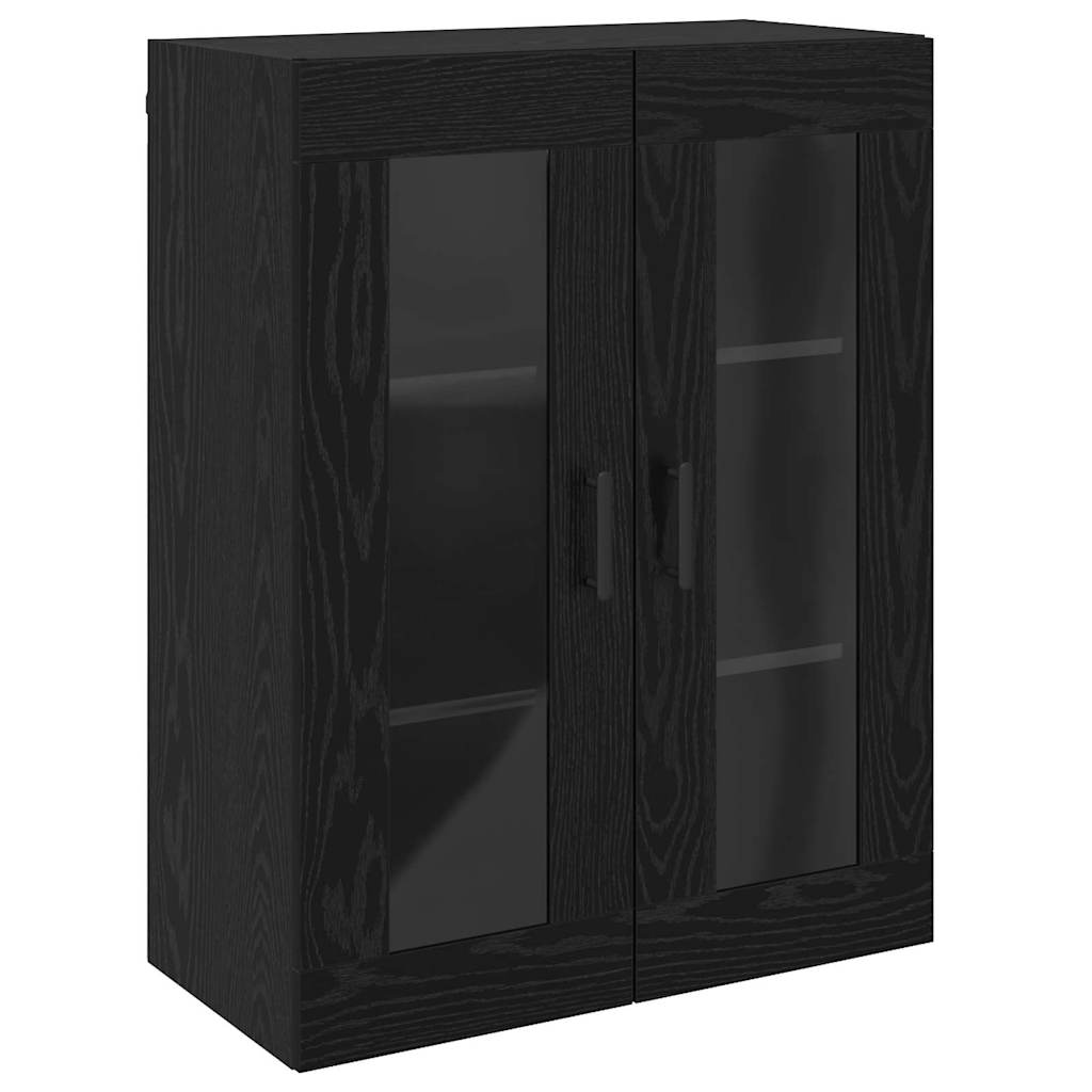 Wall Mounted Cabinets 2 pcs Black oak 69.5 x 34 x 90 cm