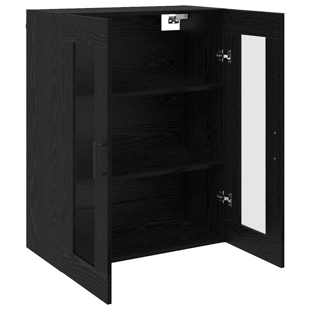 Wall Mounted Cabinets 2 pcs Black oak 69.5 x 34 x 90 cm