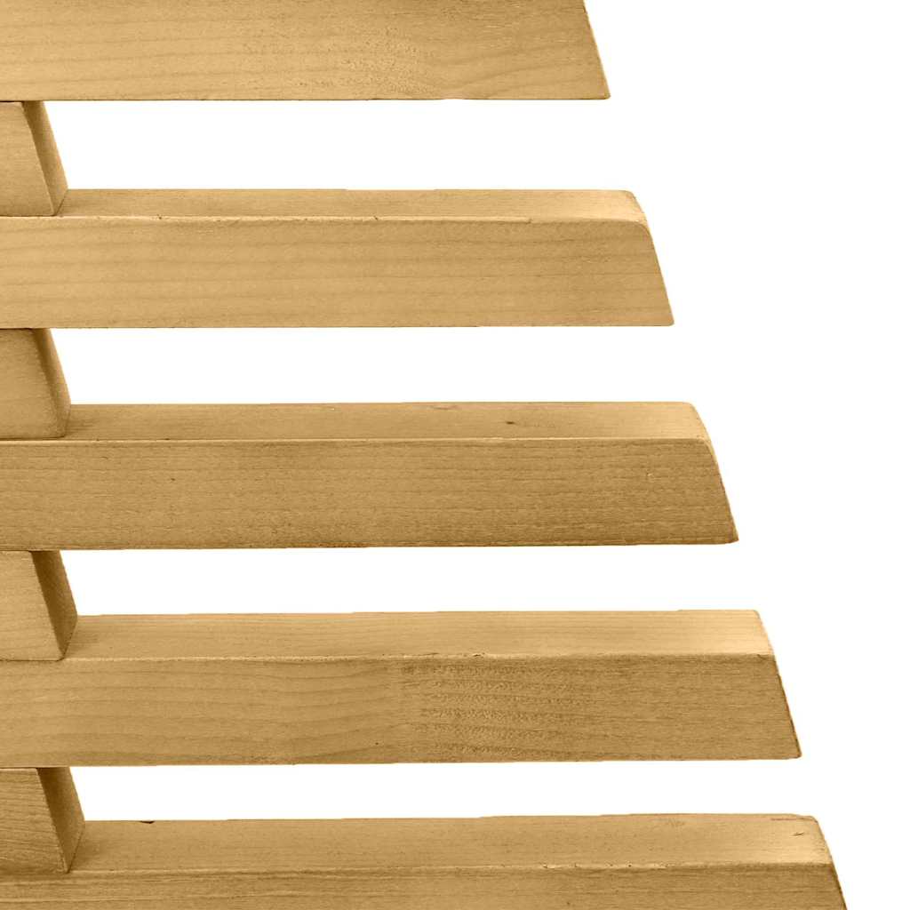 Wooden Christmas Tree with Stand Brown 150 cm Solid pine wood