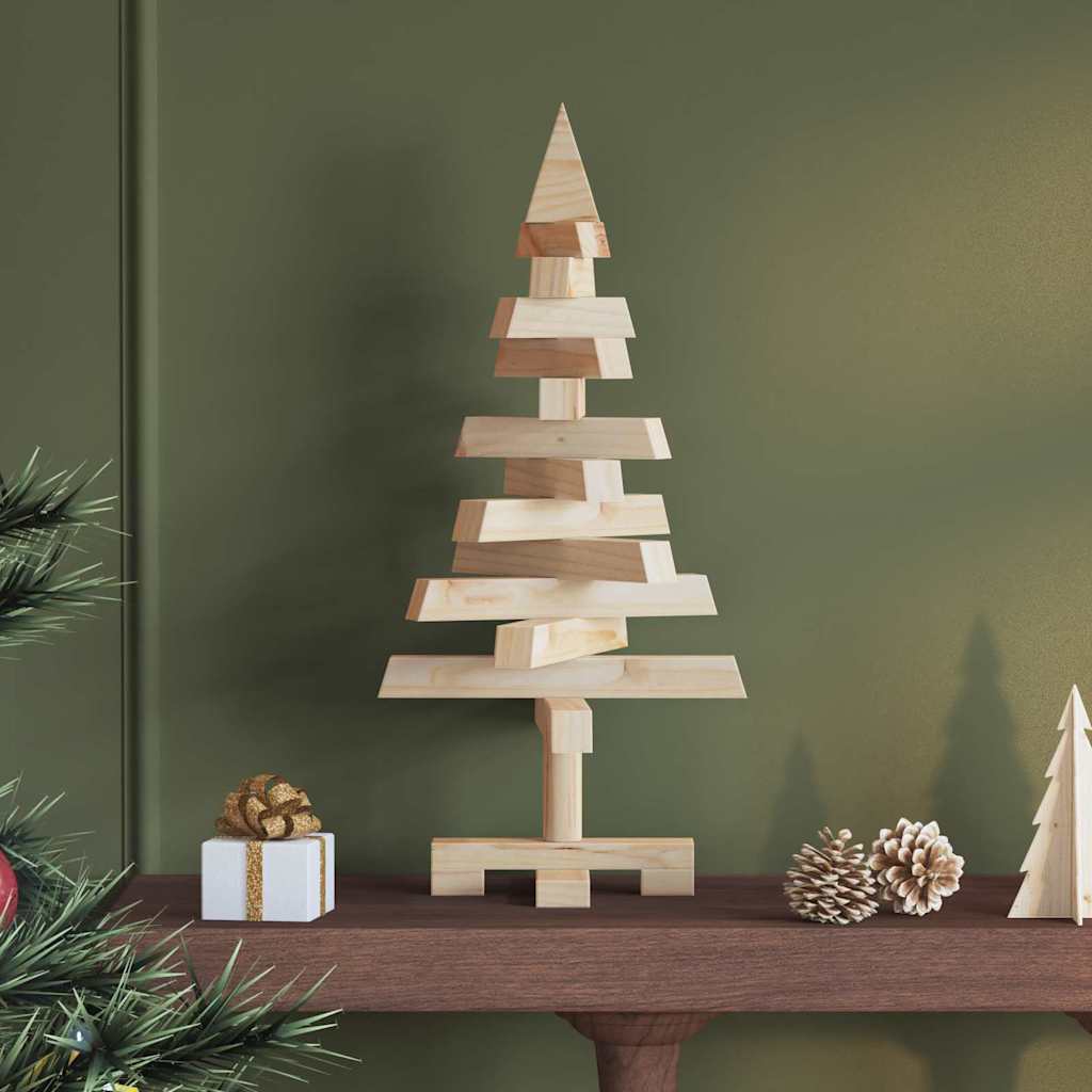 Christmas Trees with Stand Natural 60 cm Solid pine wood