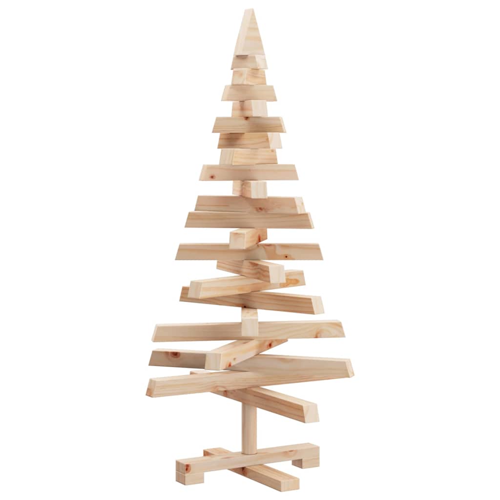 Christmas Trees with Stand Natural 90 cm Solid pine wood