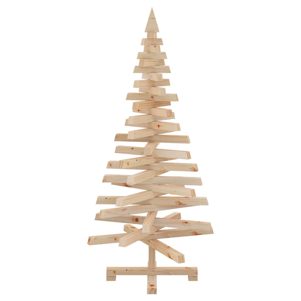 Christmas Trees with Stand Natural 120 cm Solid pine wood