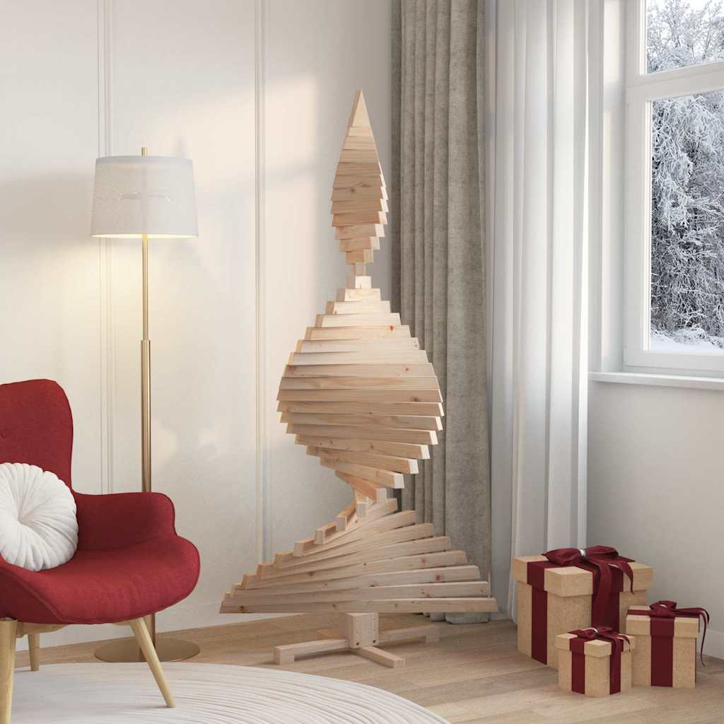 Christmas Trees with Stand Natural 180 cm Solid pine wood