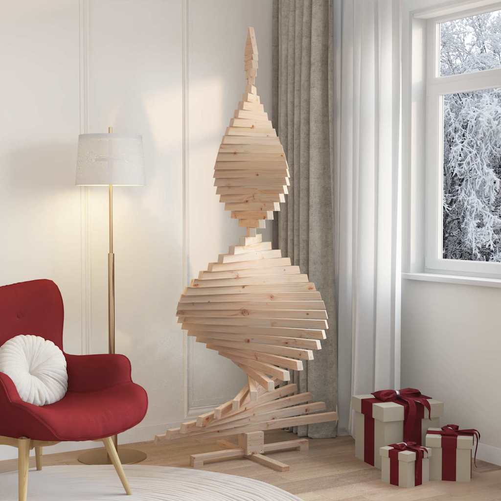 Christmas Trees with Stand Natural 210 cm Solid pine wood