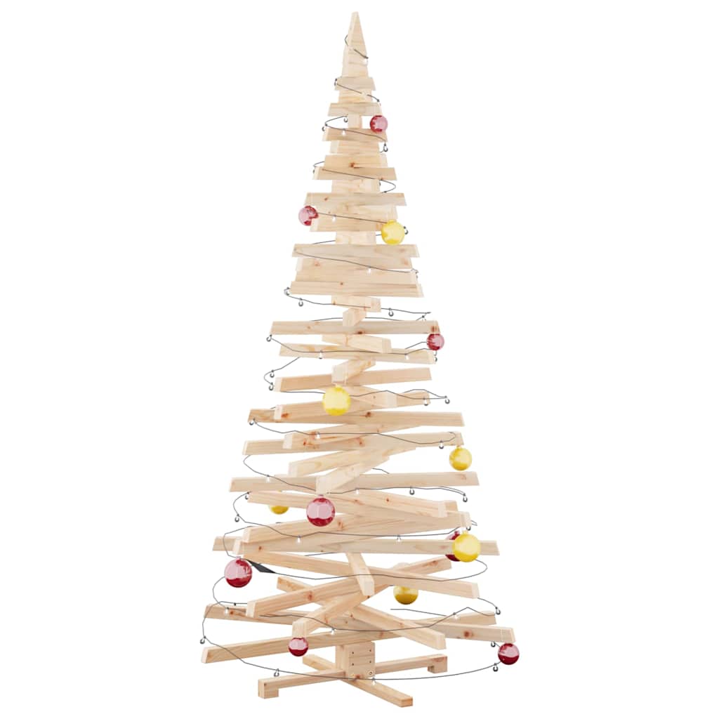 Christmas Trees with Stand Natural 210 cm Solid pine wood