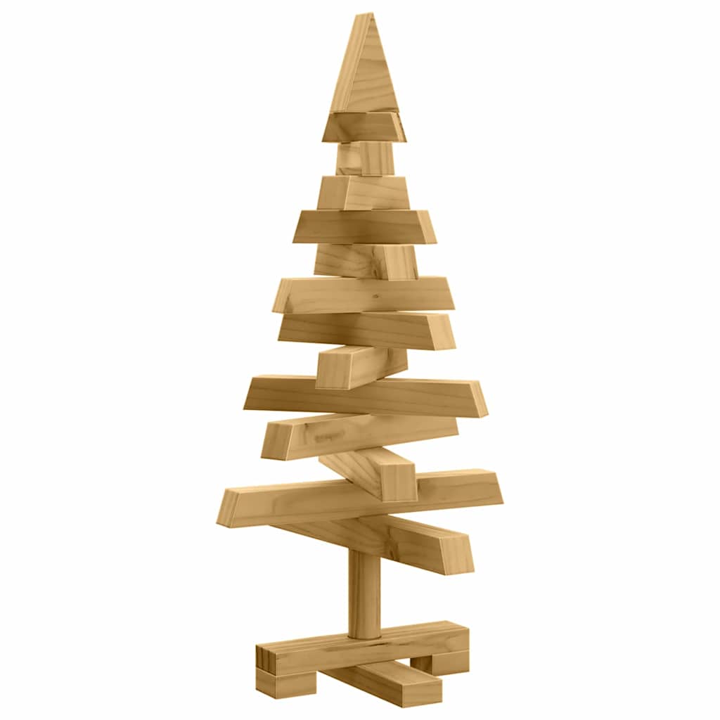 Christmas Trees with Stand Brown 60 cm Solid pine wood