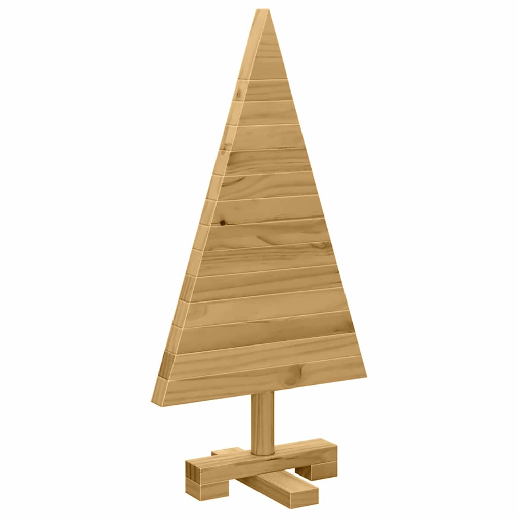 Christmas Trees with Stand Brown 60 cm Solid pine wood