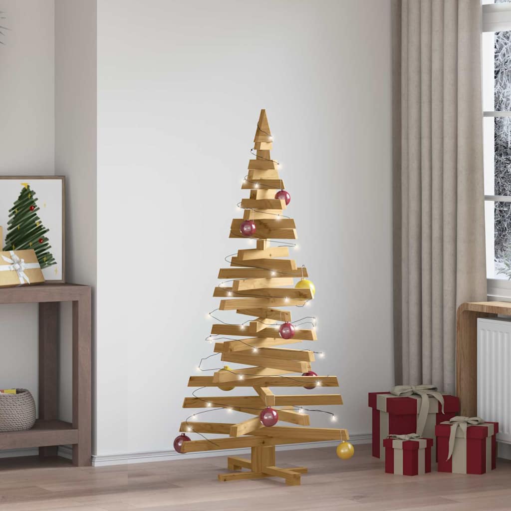 Christmas Trees with Stand Brown 150 cm Solid pine wood
