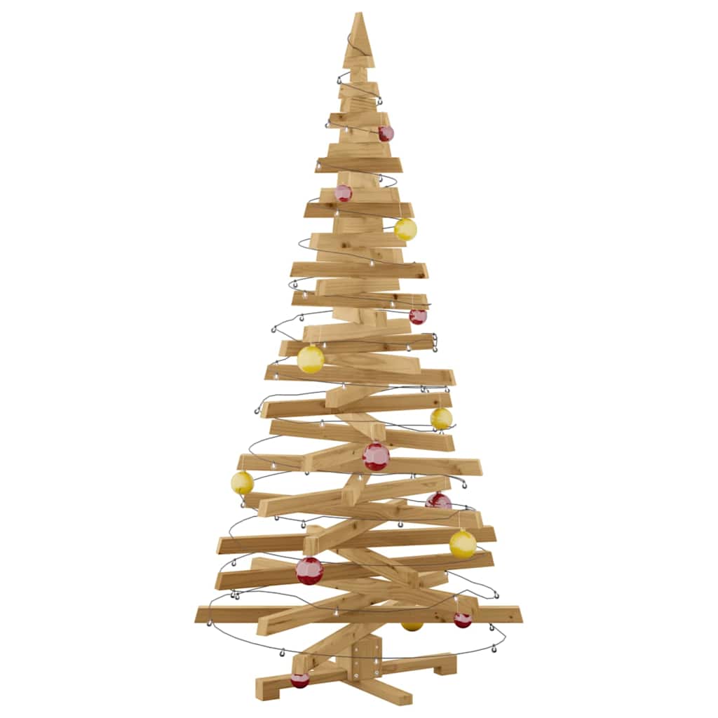Christmas Trees with Stand Brown 180 cm Solid pine wood