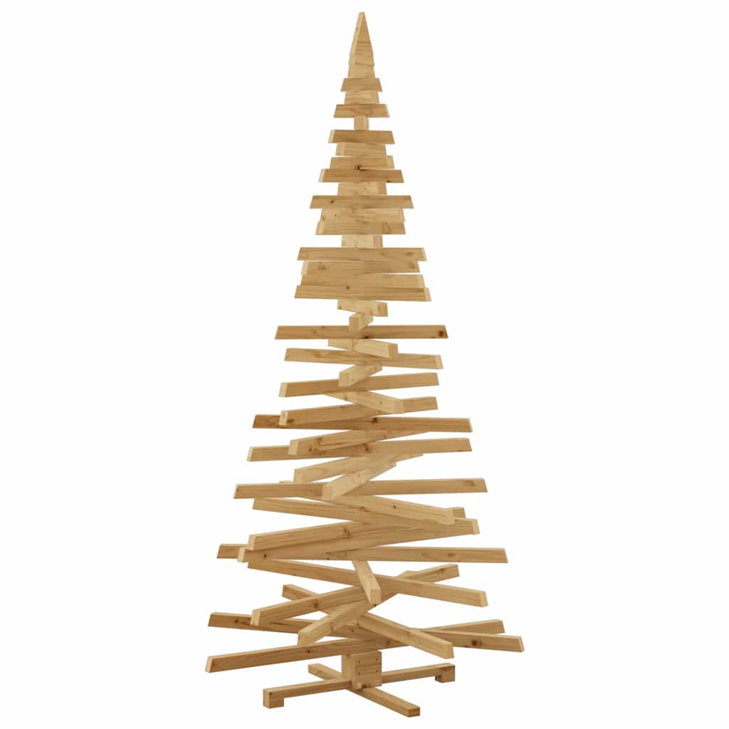 Christmas Trees with Stand Brown 210 cm Solid pine wood