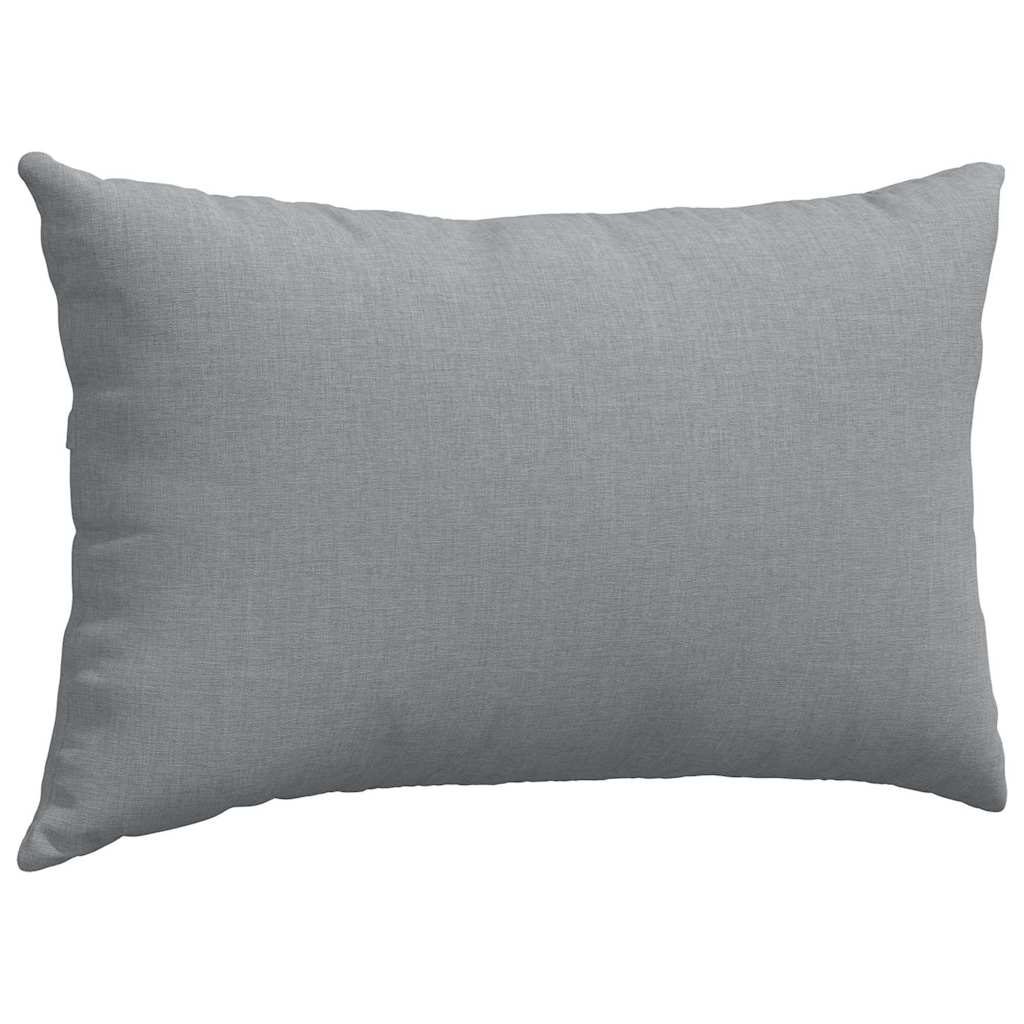 Sofa Pillows 2 pcs Light Grey 50 x 30 cm Fabric