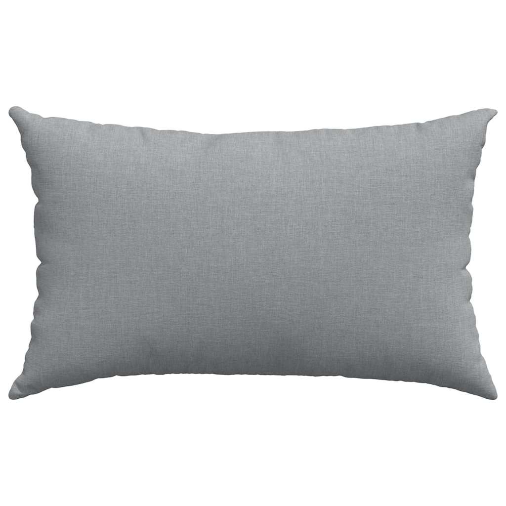 Sofa Pillows 2 pcs Light Grey 50 x 30 cm Fabric