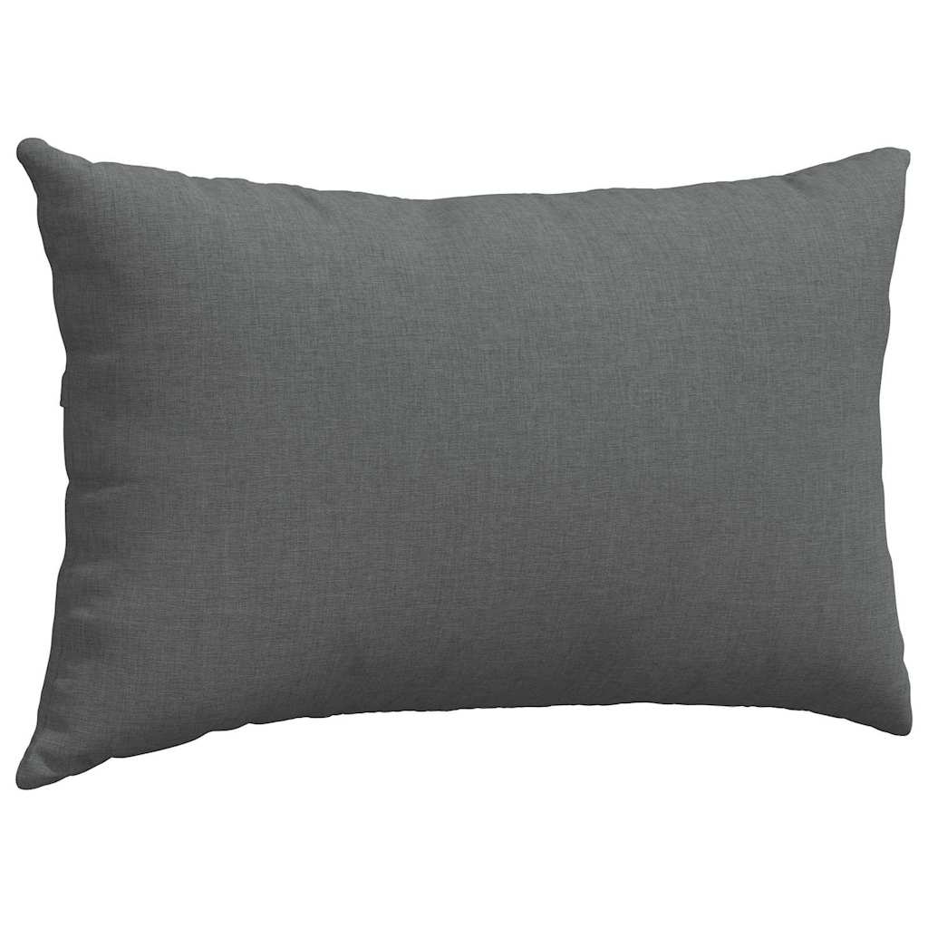 Sofa Pillows 2 pcs Dark Grey 50 x 30 cm Fabric