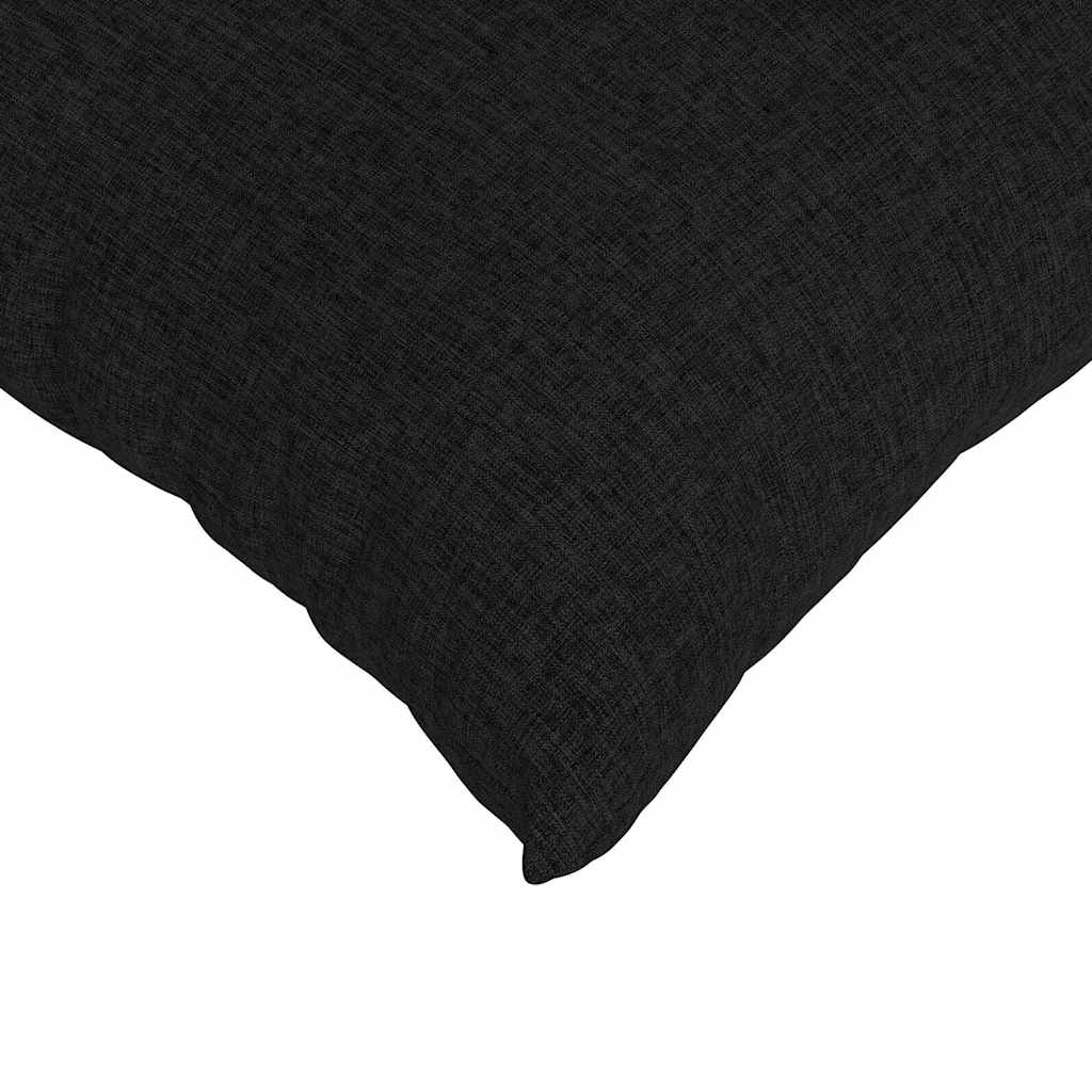 Sofa Pillows 2 pcs Black 50 x 30 cm Fabric