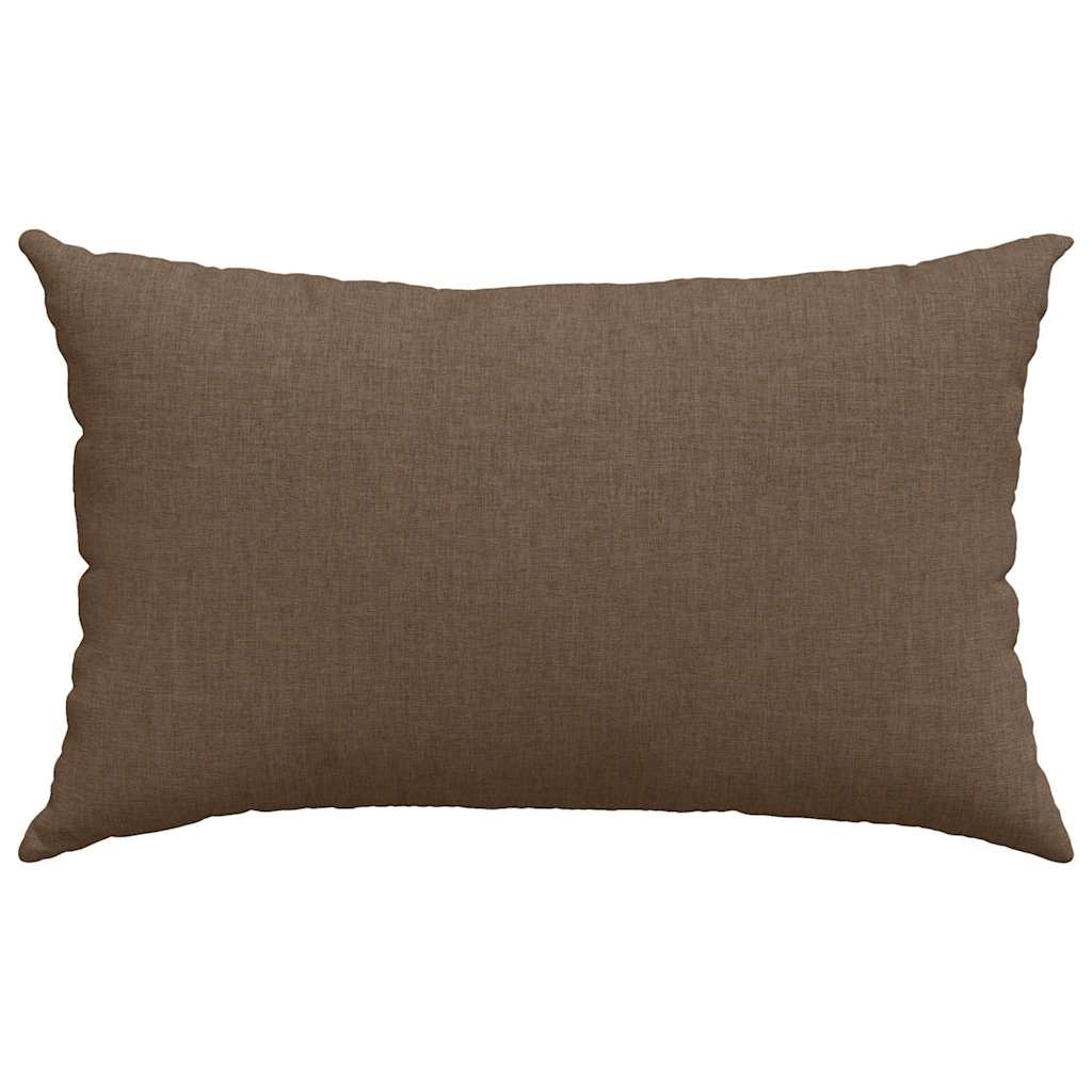 Sofa Pillows 2 pcs Brown 50 x 30 cm Fabric