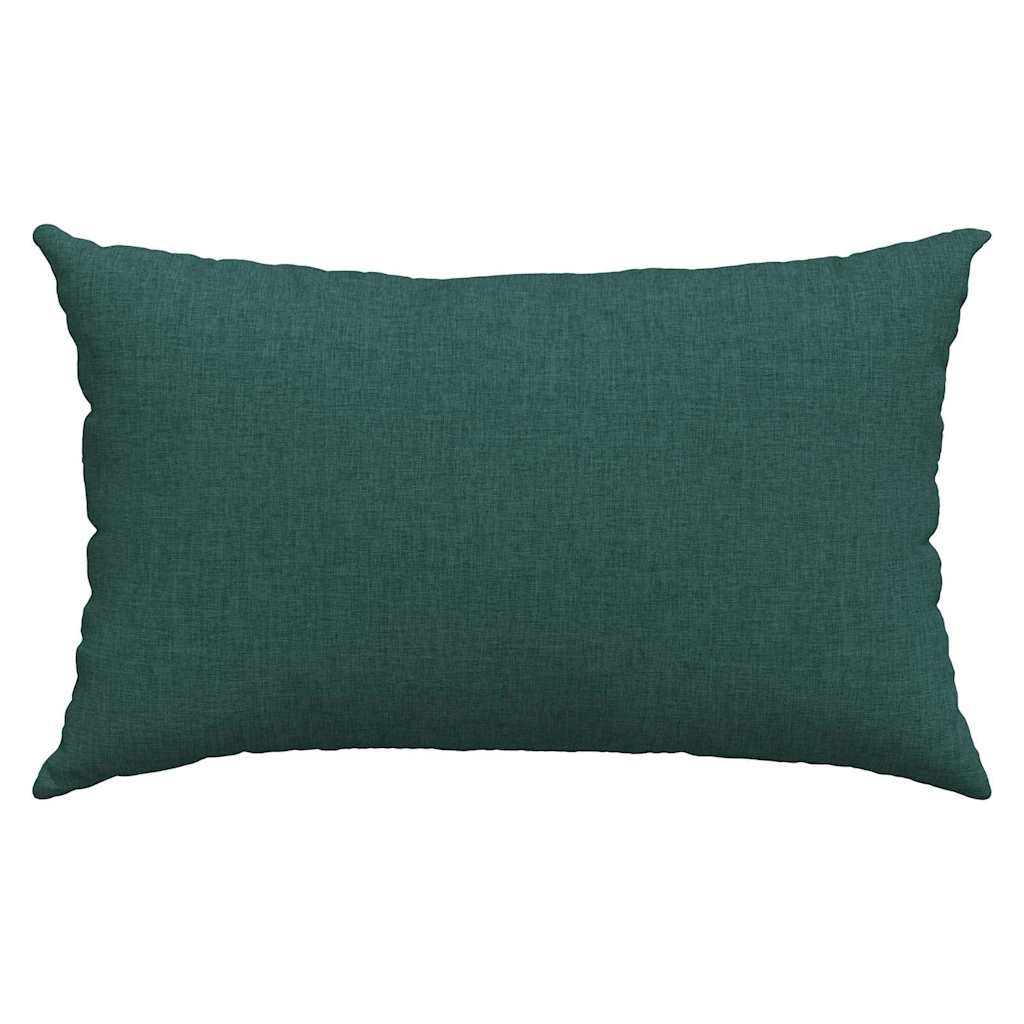 Sofa Pillows 2 pcs Dark Green 50 x 30 cm Fabric