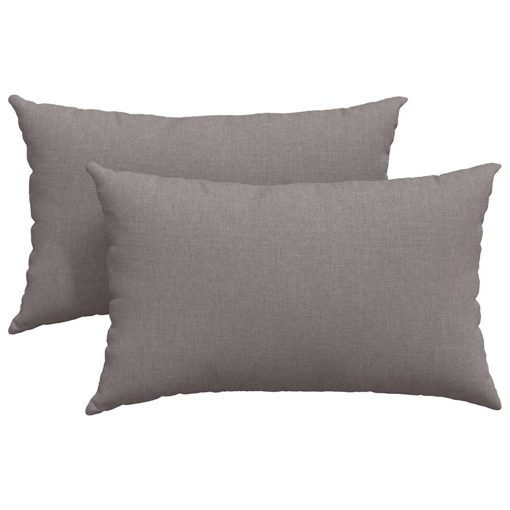 Sofa Pillows 2 pcs Taupe 50 x 30 cm Fabric