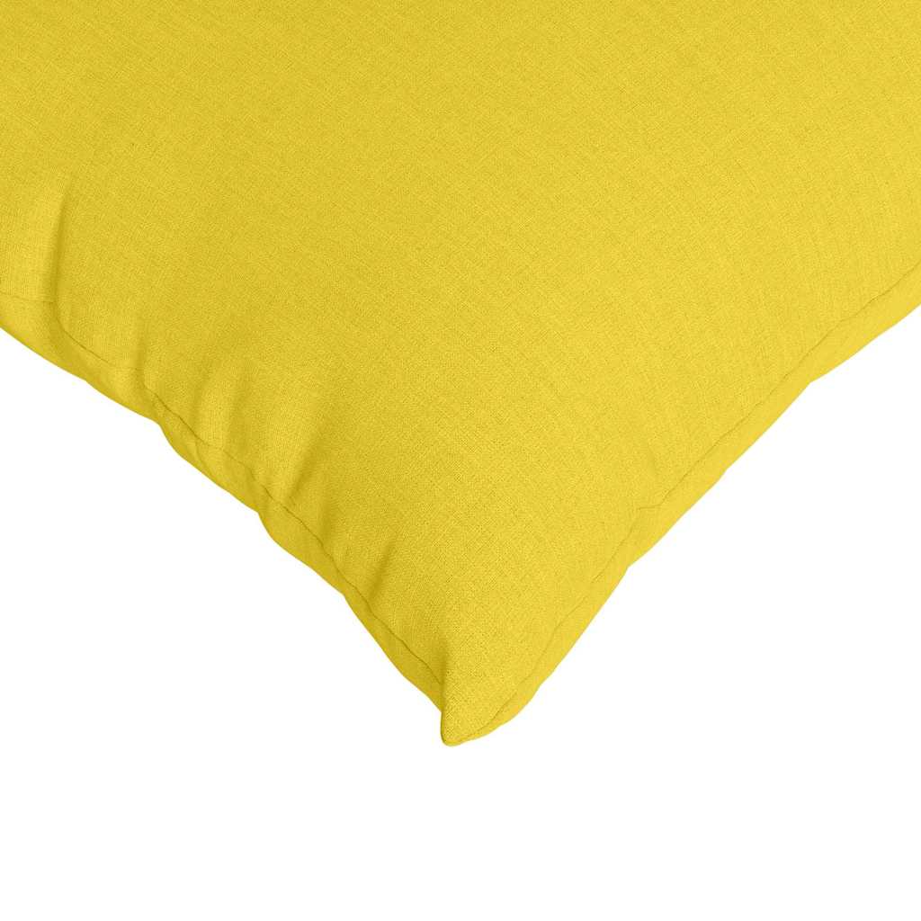 Sofa Pillows 2 pcs Light Yellow 50 x 30 cm Fabric