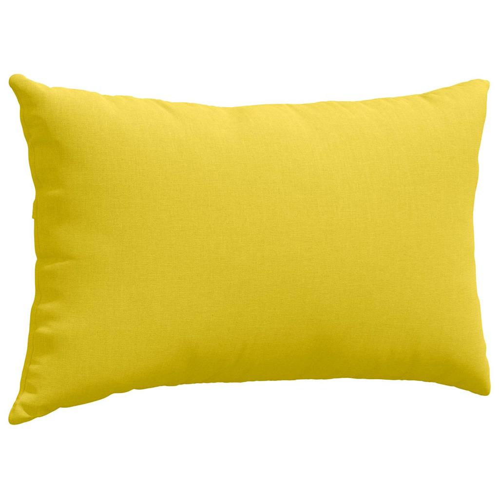 Sofa Pillows 2 pcs Light Yellow 50 x 30 cm Fabric