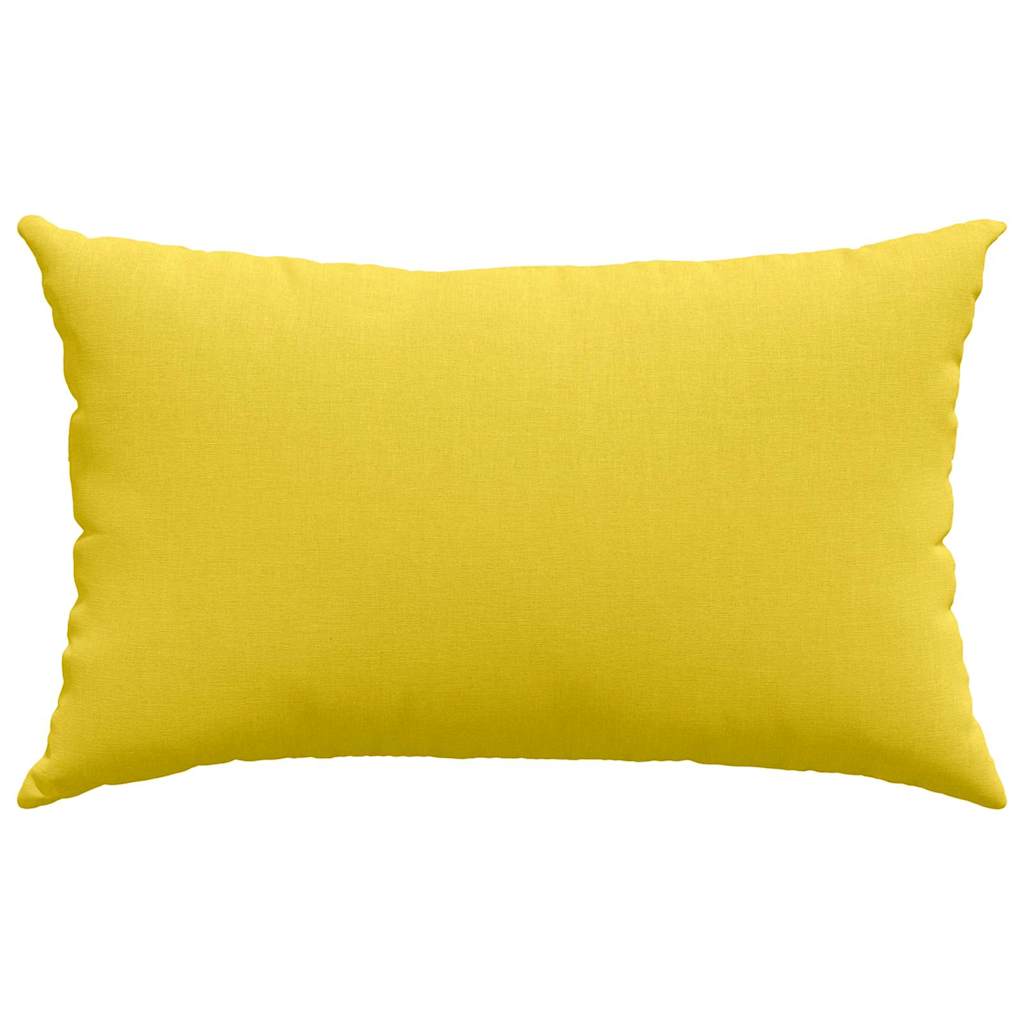 Sofa Pillows 2 pcs Light Yellow 50 x 30 cm Fabric
