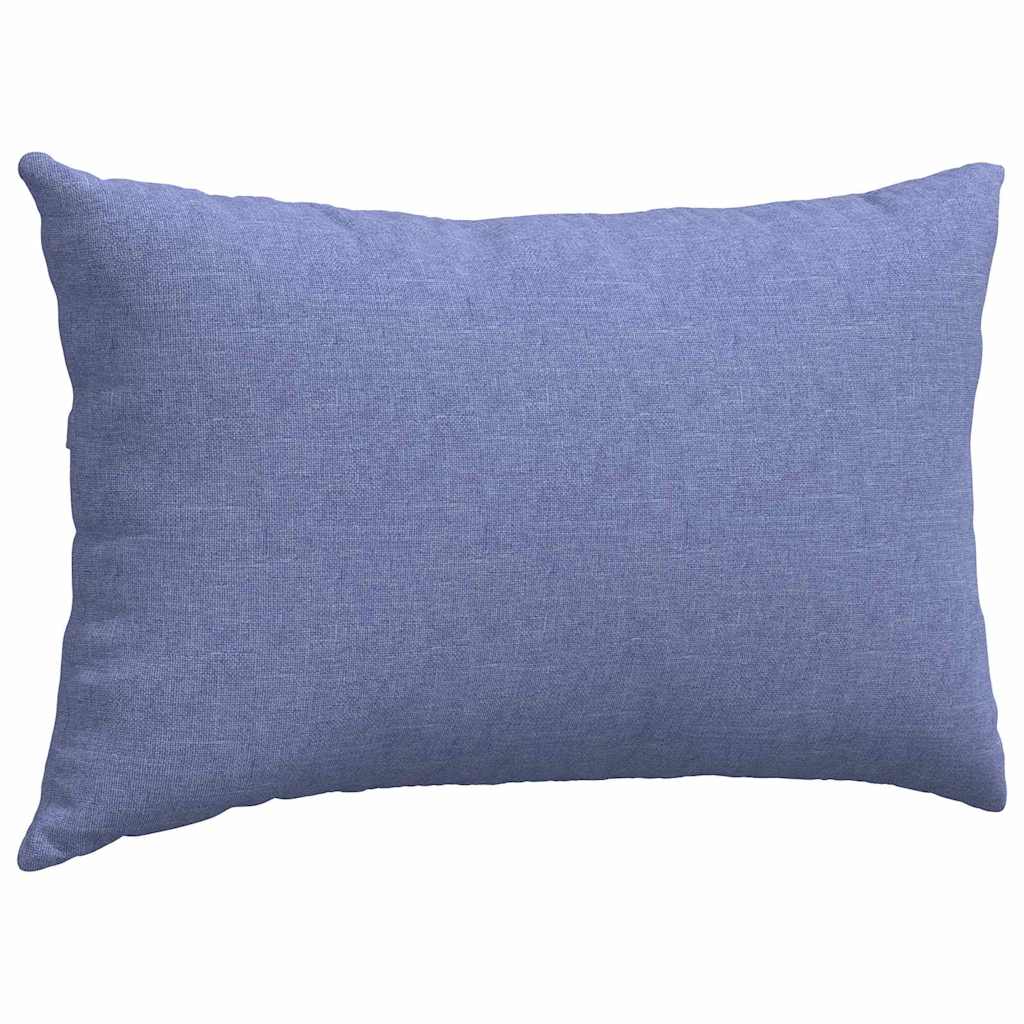 Sofa Pillows 2 pcs Jeans Blue 50 x 30 cm Fabric