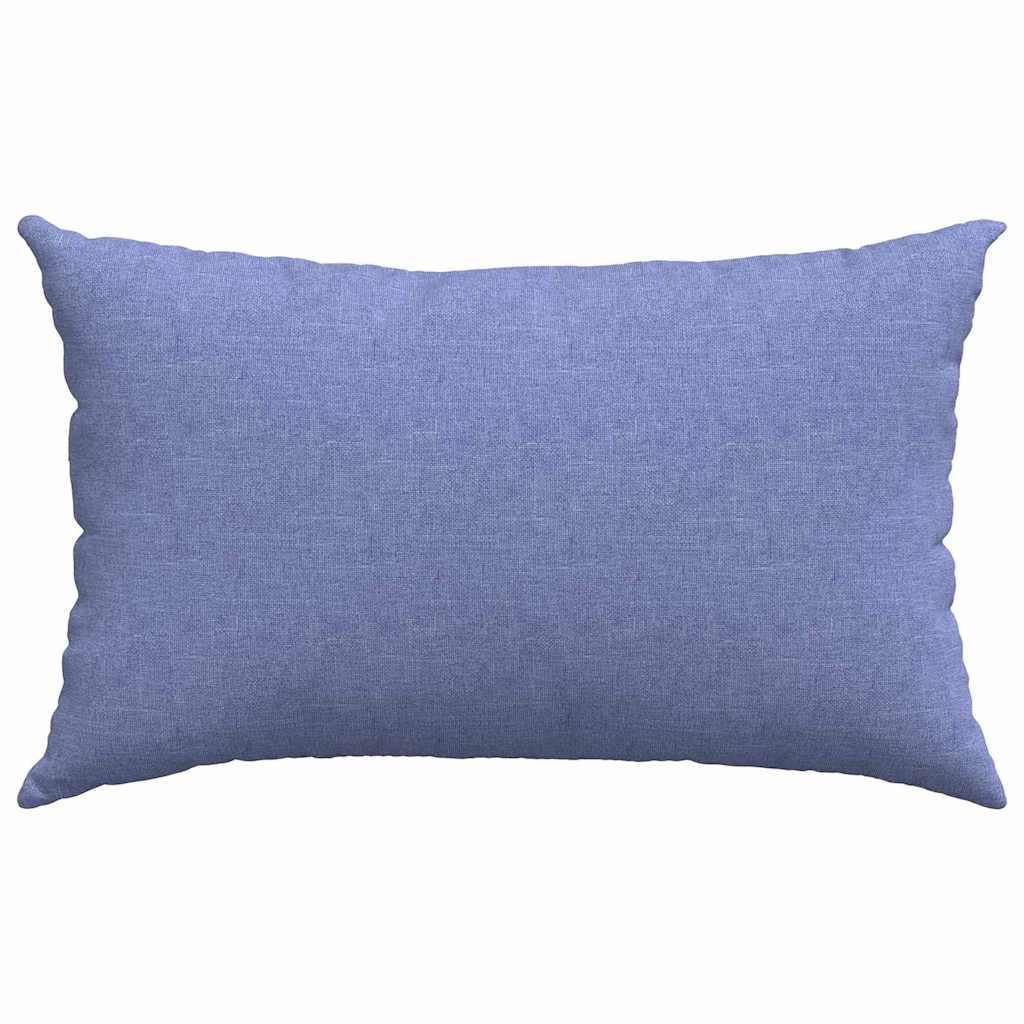 Sofa Pillows 2 pcs Jeans Blue 50 x 30 cm Fabric