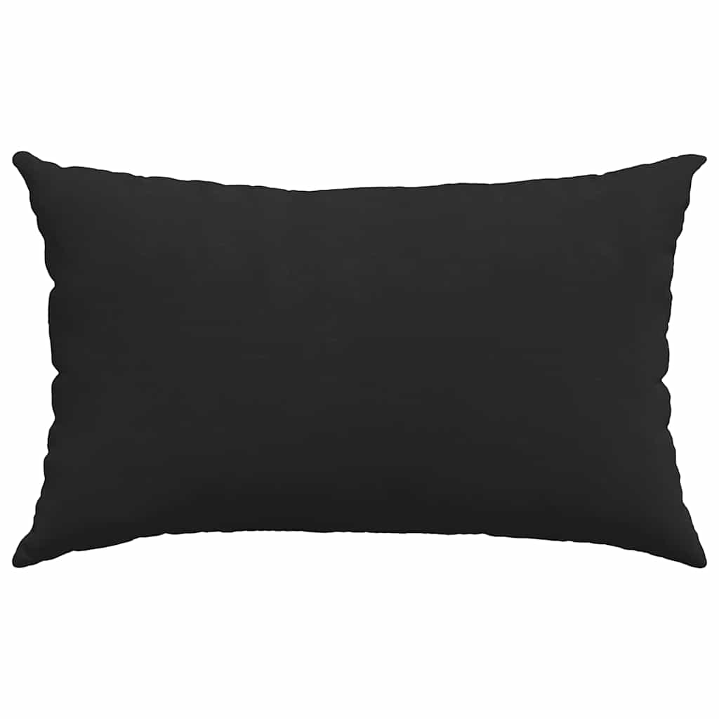 Sofa Pillows 2 pcs Black 50 x 30 cm Fabric