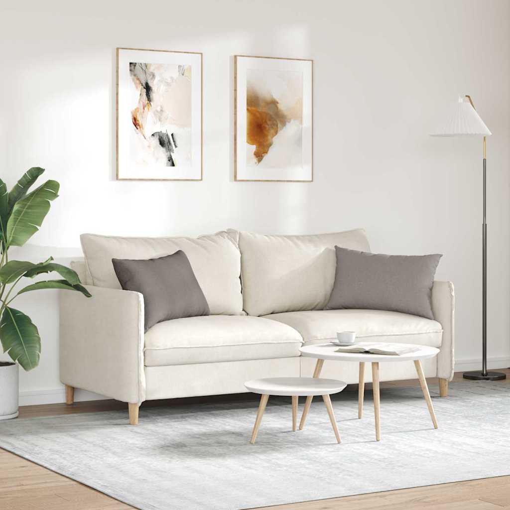 Sofa Pillows 2 pcs Taupe 60 x 40 cm Fabric