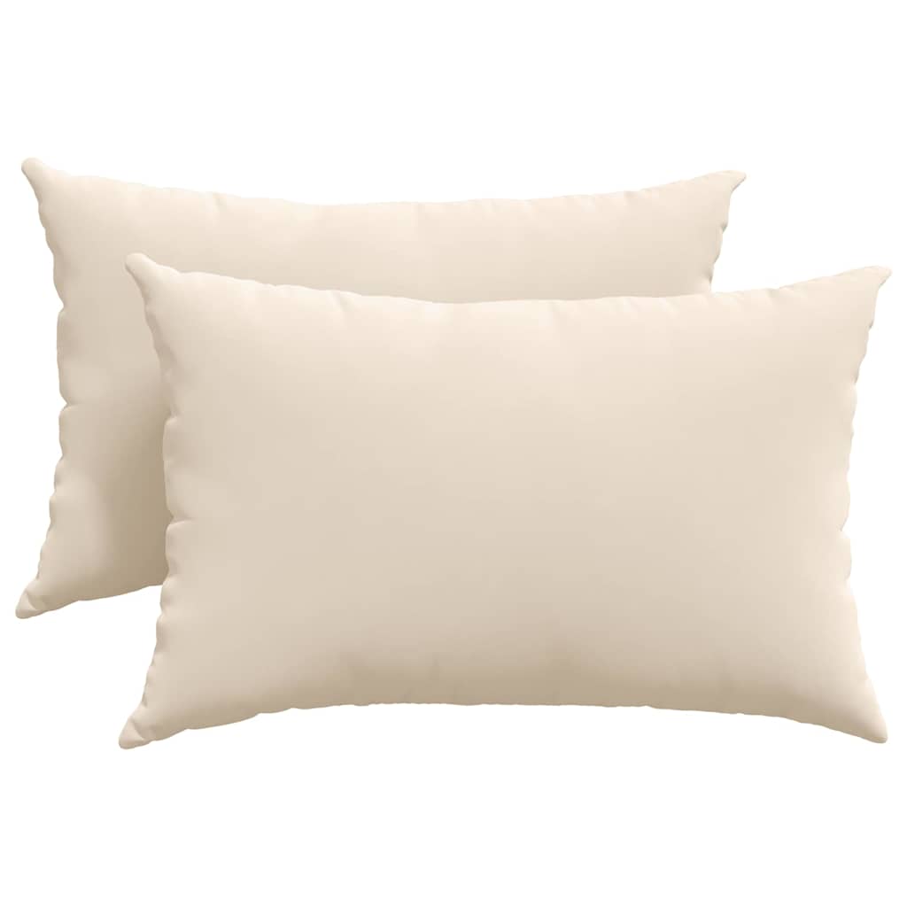 Sofa Pillows 2 pcs Beige 60 x 40 cm Fabric