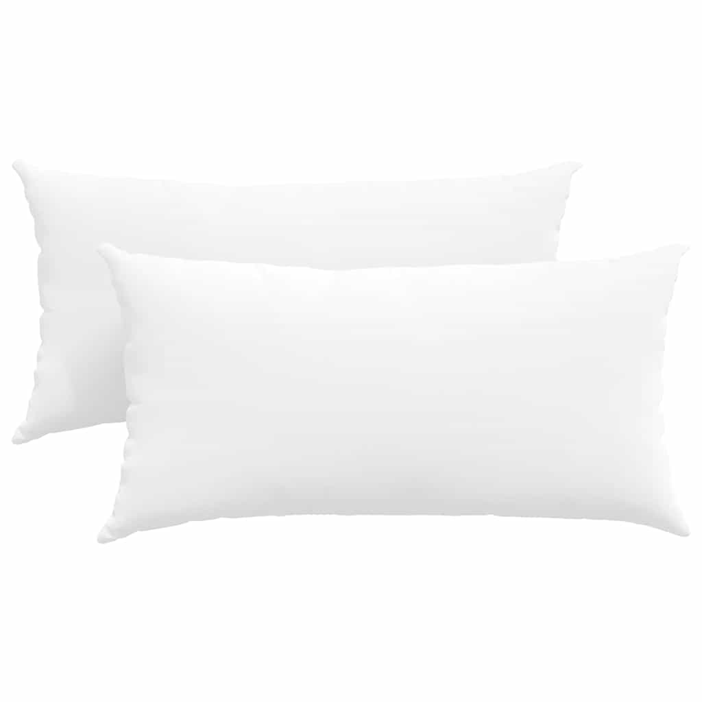 Sofa Pillows 2 pcs White 80 x 40 cm Fabric