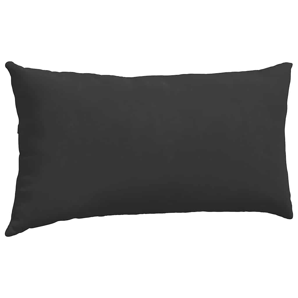 Sofa Pillows 2 pcs Black 80 x 40 cm Fabric