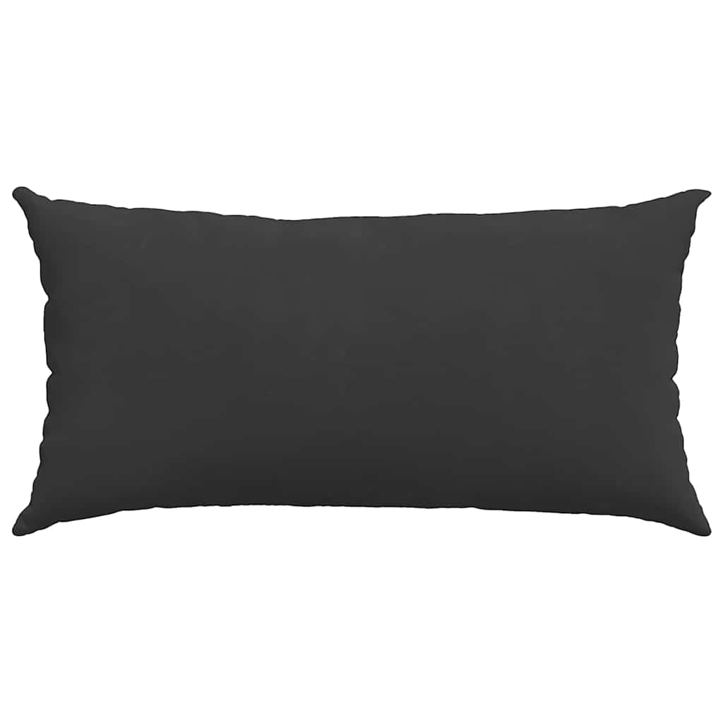Sofa Pillows 2 pcs Black 80 x 40 cm Fabric