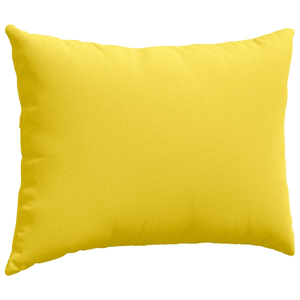 Sofa Pillows 2 pcs Light Yellow 70 x 50 cm Fabric