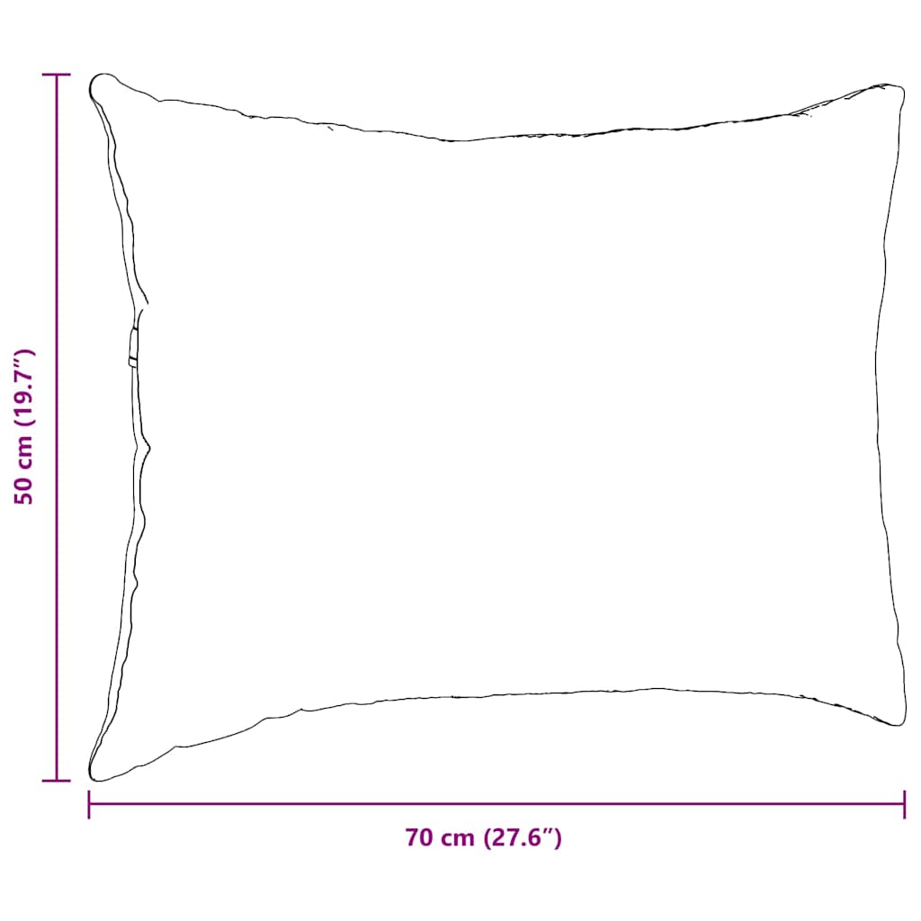 Sofa Pillows 2 pcs Light Yellow 70 x 50 cm Fabric