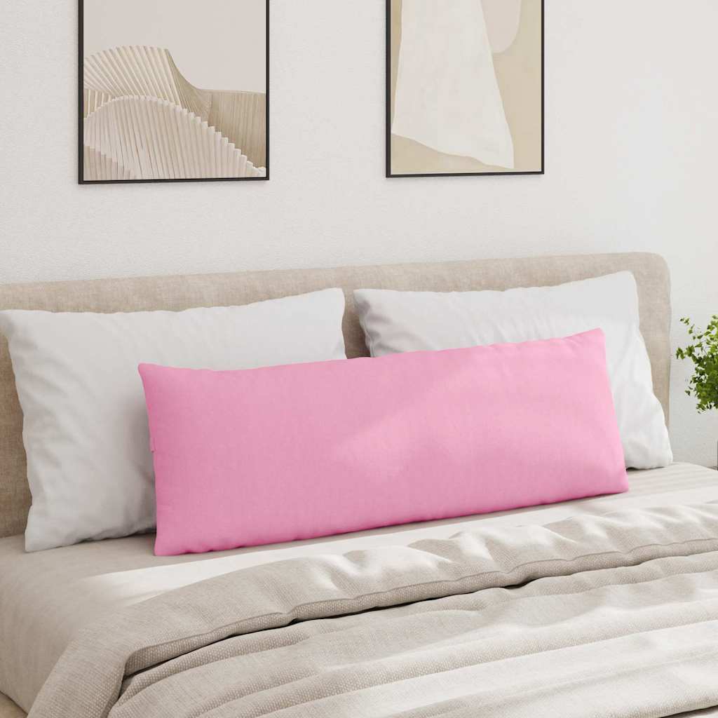 Sofa Pillows 2 pcs Pink 120 x 40 cm Fabric