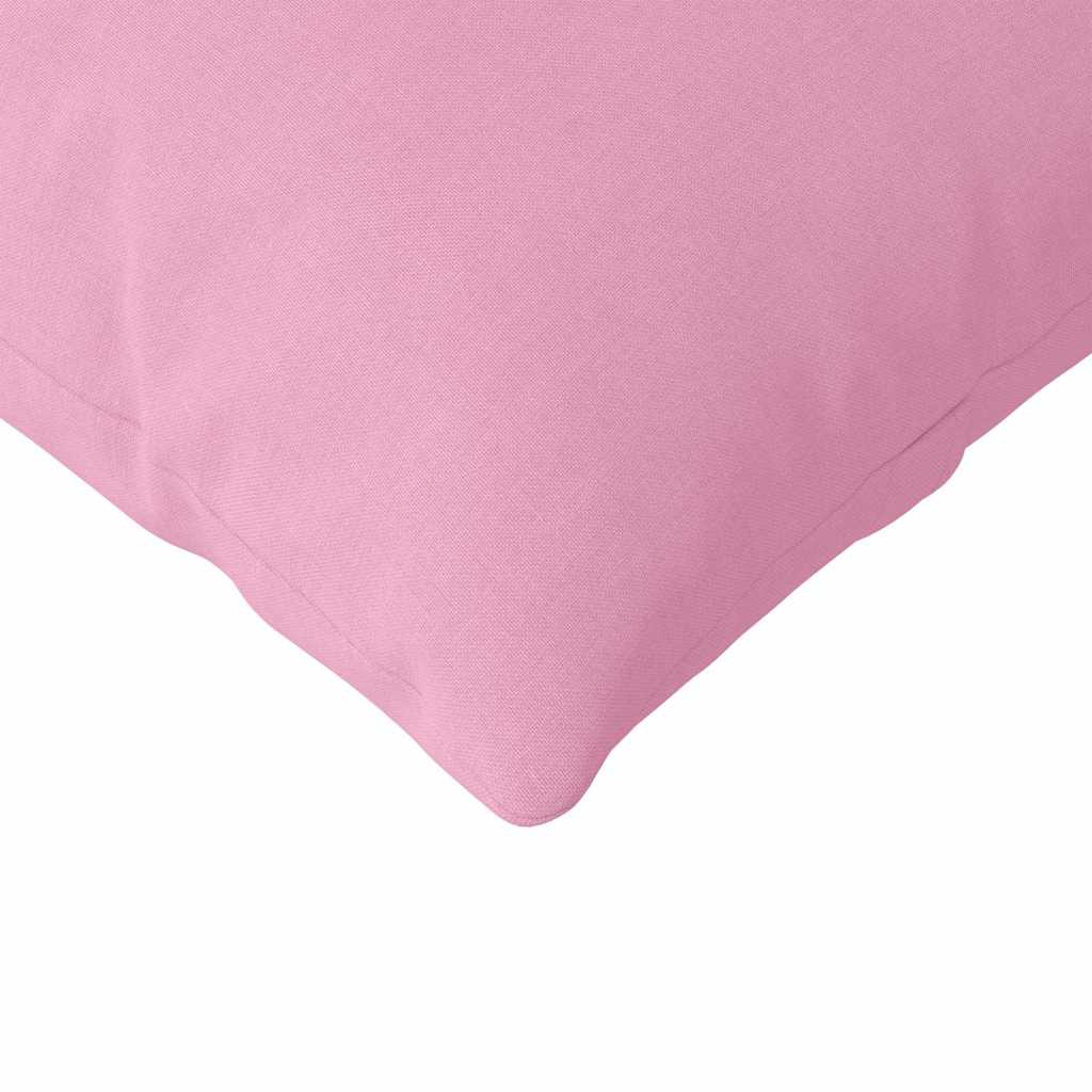 Sofa Pillows 2 pcs Pink 145 x 40 cm Fabric