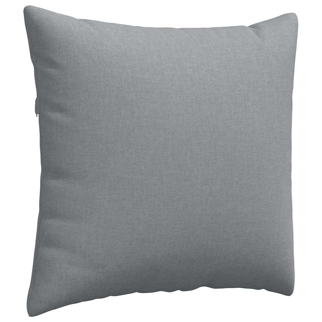 Sofa Pillows 2 pcs Light Grey 45 x 45 cm Fabric