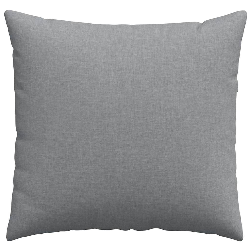 Sofa Pillows 2 pcs Light Grey 45 x 45 cm Fabric