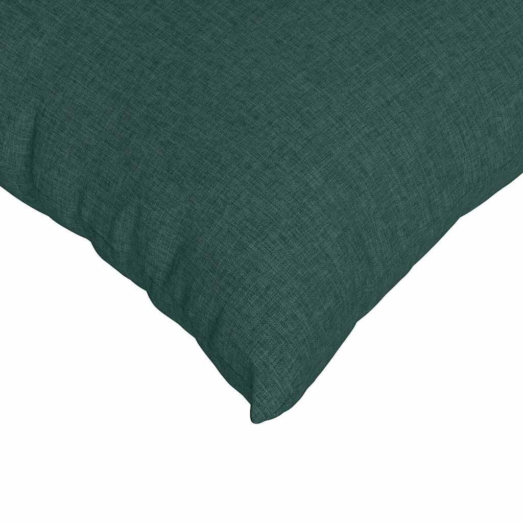 Sofa Pillows 2 pcs Dark Green 45 x 45 cm Fabric