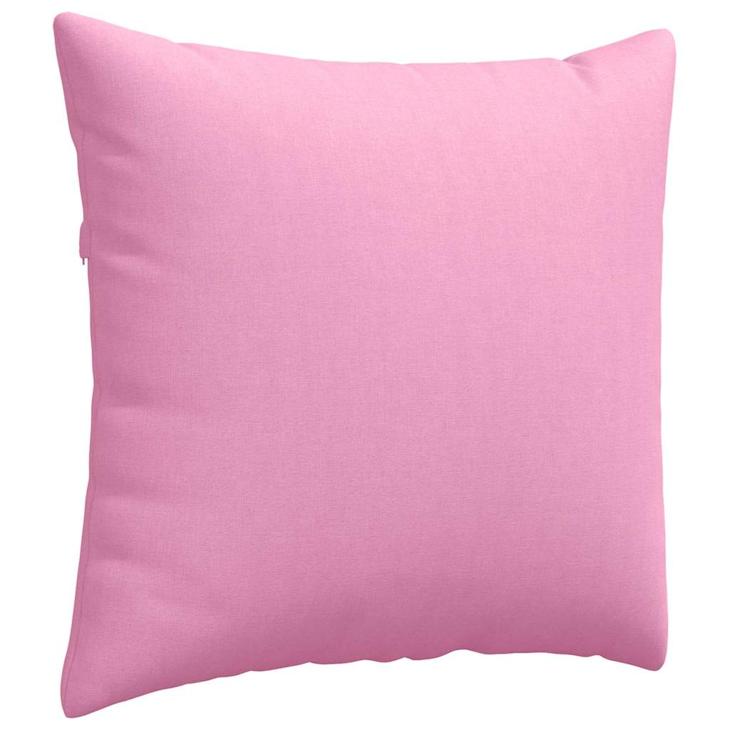 Sofa Pillows 2 pcs Pink 45 x 45 cm Fabric
