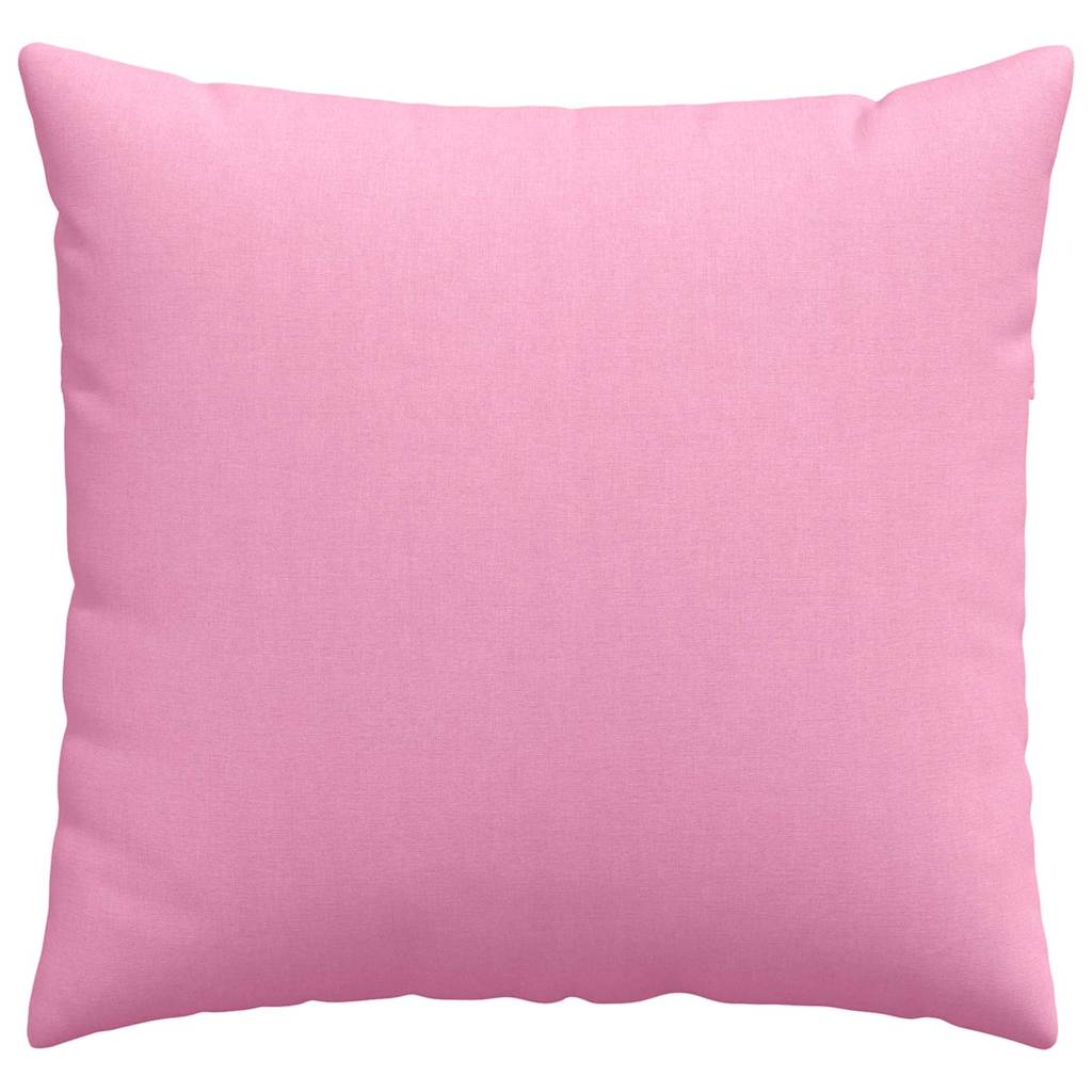 Sofa Pillows 2 pcs Pink 45 x 45 cm Fabric