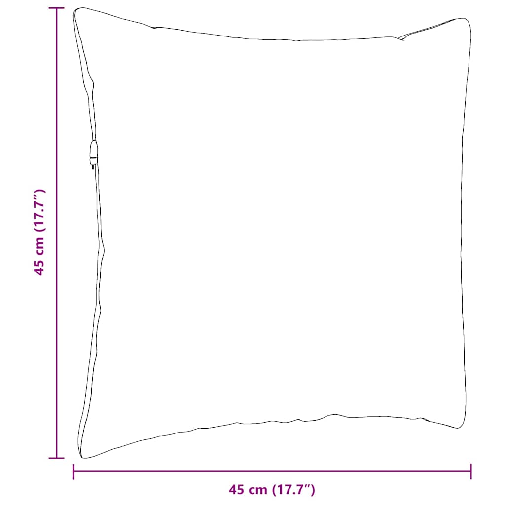 Sofa Pillows 2 pcs Pink 45 x 45 cm Fabric