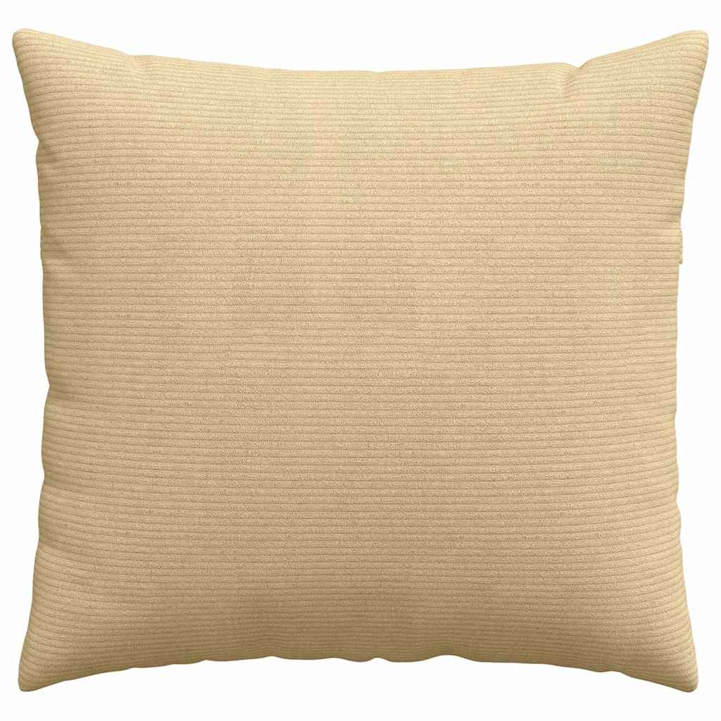 Sofa Pillows 2 pcs Grey Green 45 x 45 cm Corduroy Fabric