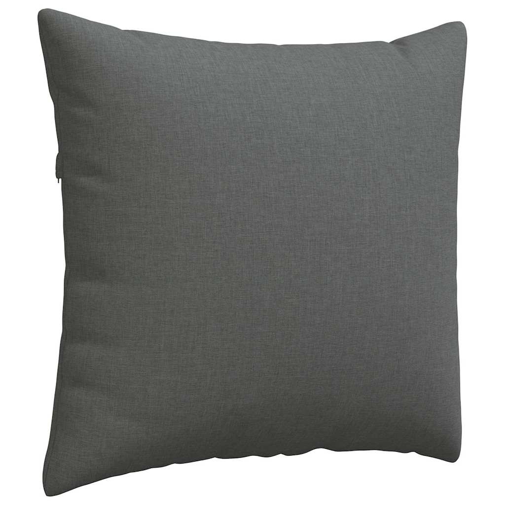 Sofa Pillows 2 pcs Dark Grey 50 x 50 cm Fabric