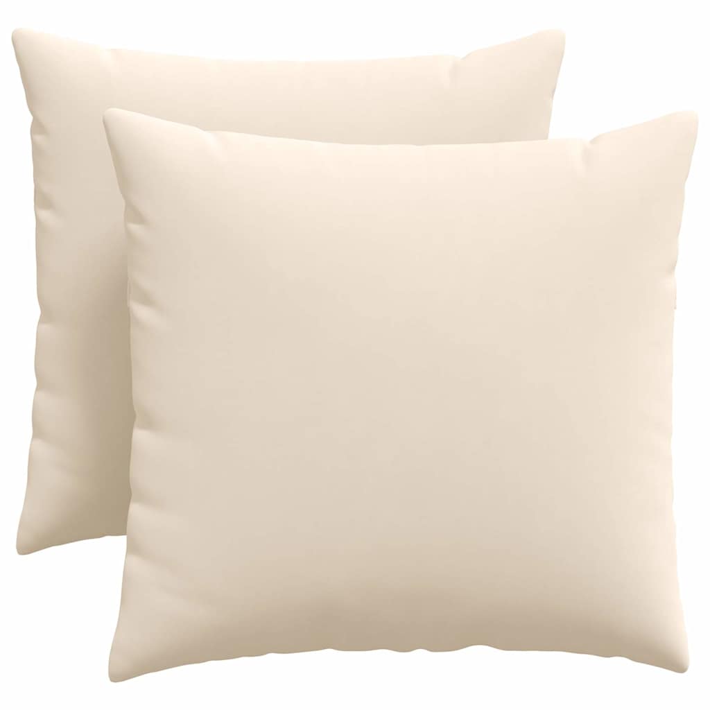 Sofa Pillows 2 pcs Beige 50 x 50 cm Fabric