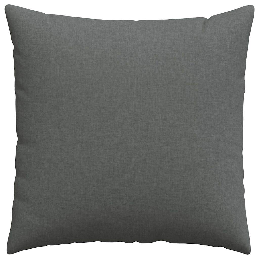 Sofa Pillows 2 pcs Dark Grey 80 x 80 cm Fabric
