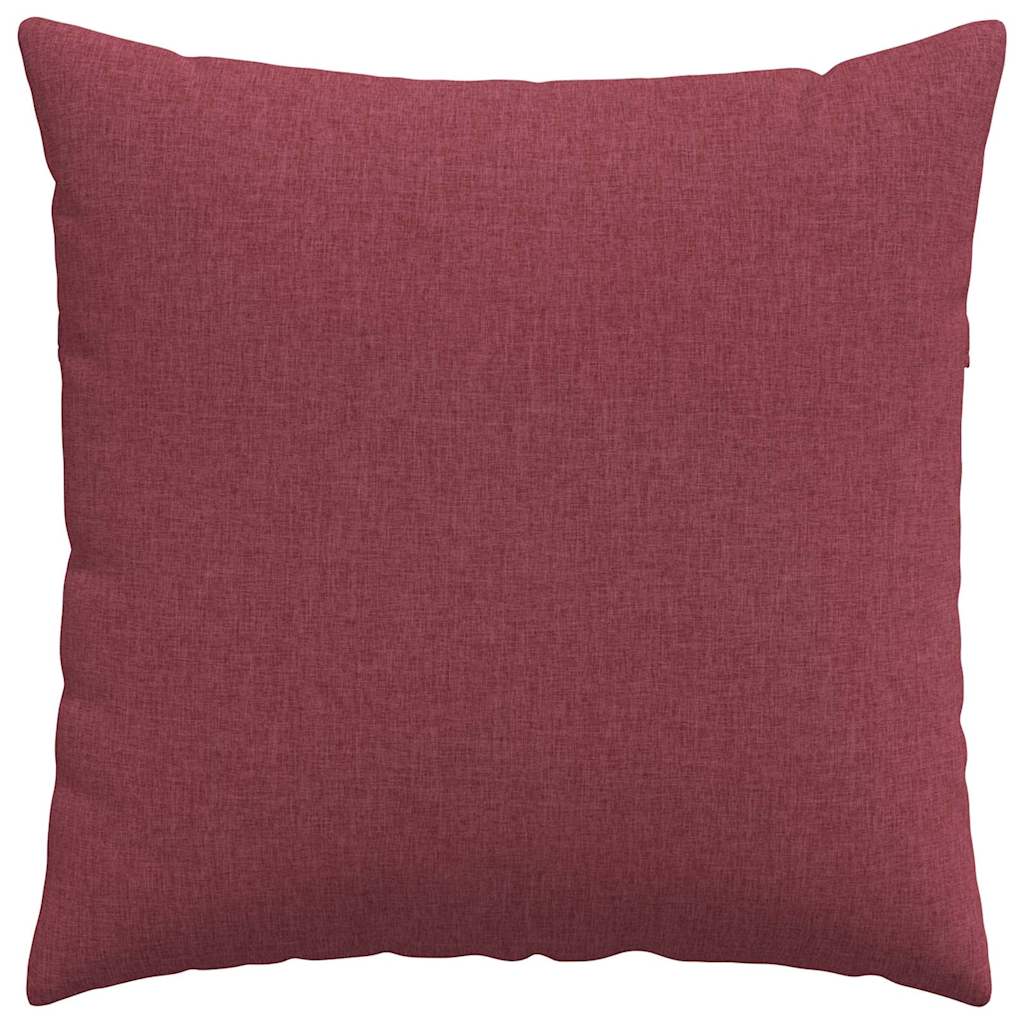 Sofa Pillows 2 pcs Wine Red 80 x 80 cm Fabric