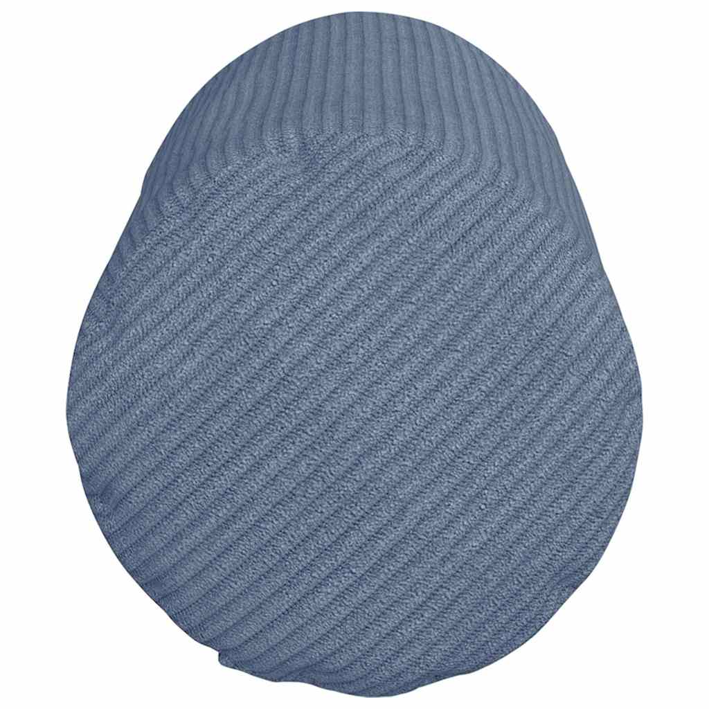 Bolster Pillows 2 pcs Blue Ø 15 x 40 cm Corduroy Fabric